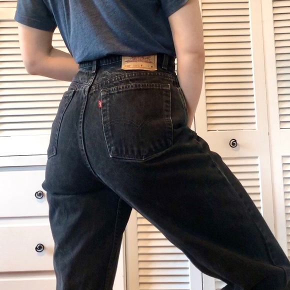 Levi's Denim - Vintage Levi’s 550 Mom Jeans, 31x30, Black